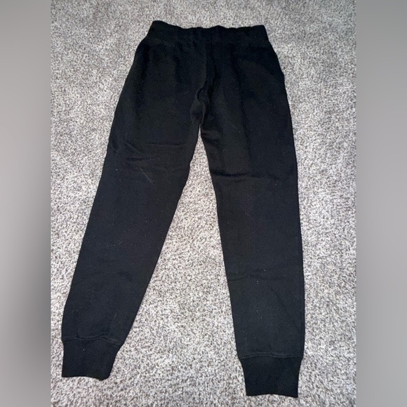 Pink black sweat pants joggers with pockets and drawstring - Picture 4 of 4